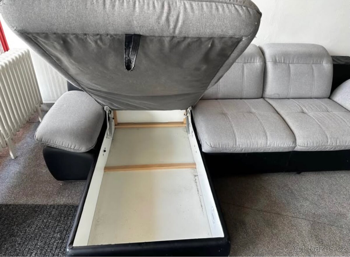 Rozkládací gauč s úložným prostorem - 4