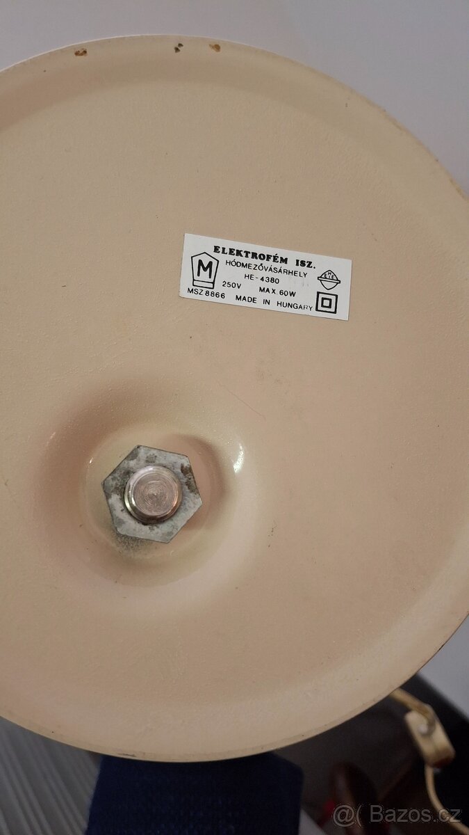 Retro hezká kovová funkční stolní lampa - 4