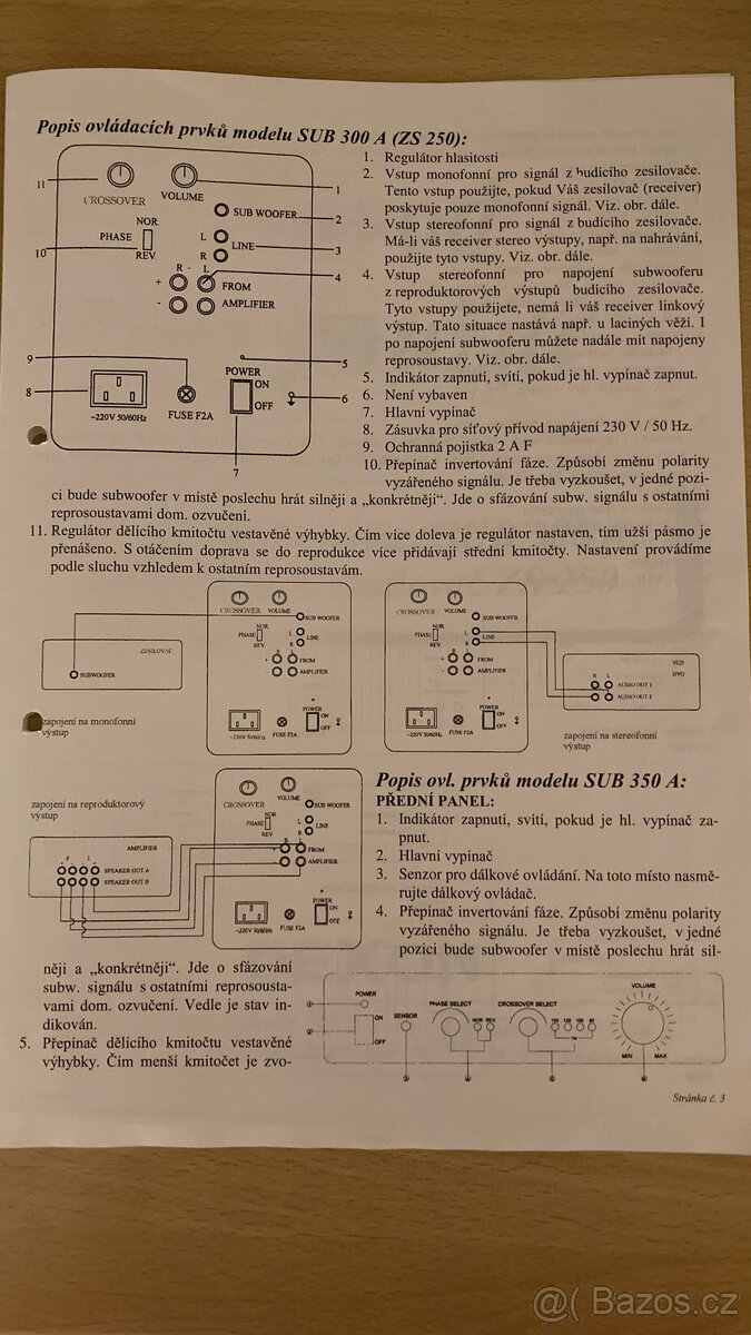 Aktívní subwoofer SUB 350A - 4
