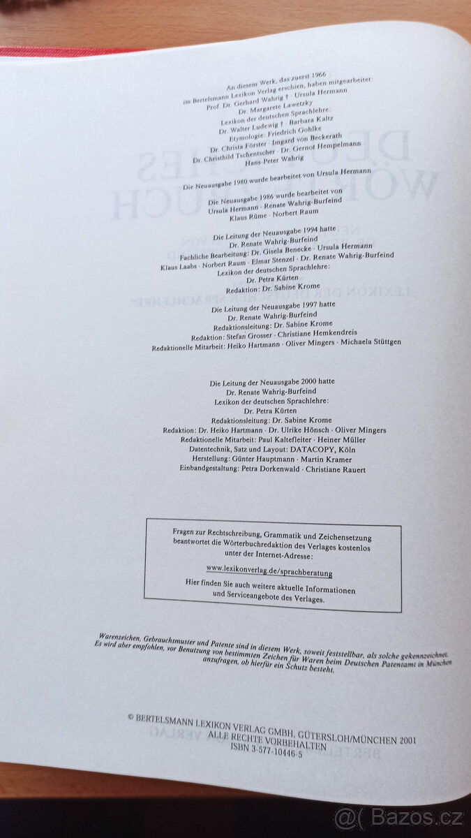 Německý výkladový slovník WAHRIG - 4