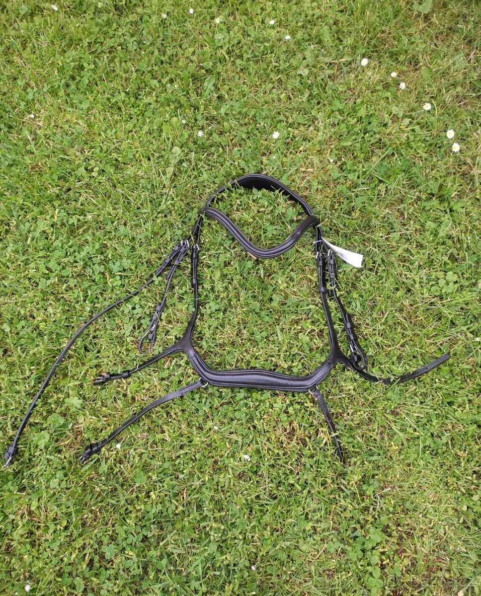 Uzdečka kentaur anatomická, full, černá - 4