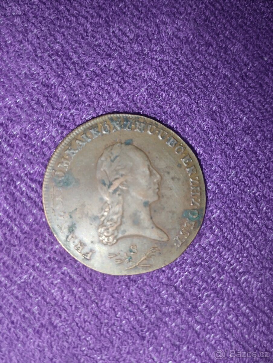 6 krejcar František II značení S - 4