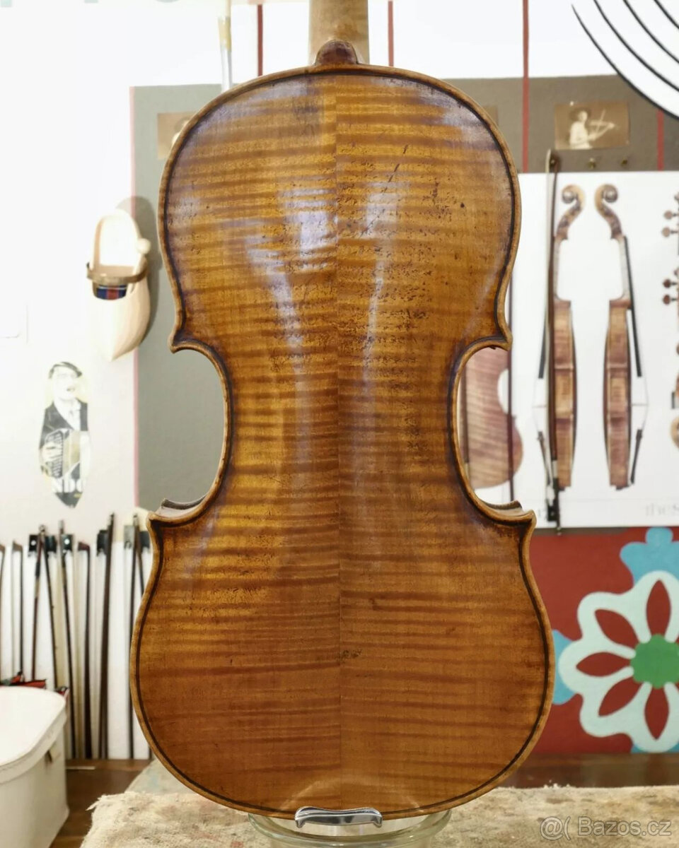 Velmi kvalitní mistrovská houslová etiketa .Januarius Gaglia - 4