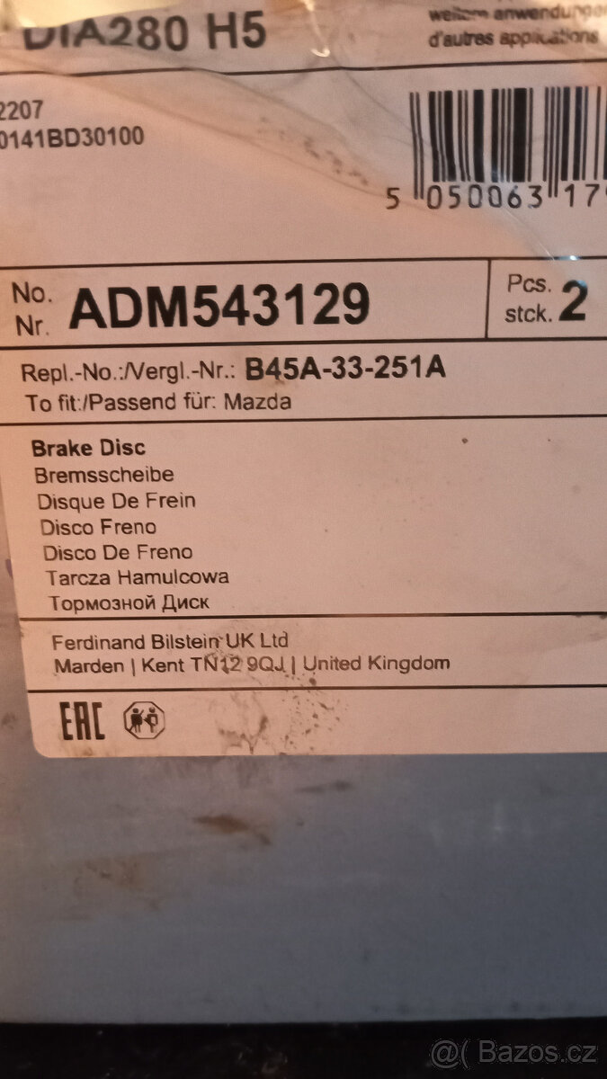 PŘEDNÍ KOTOUČE MAZDA - 4