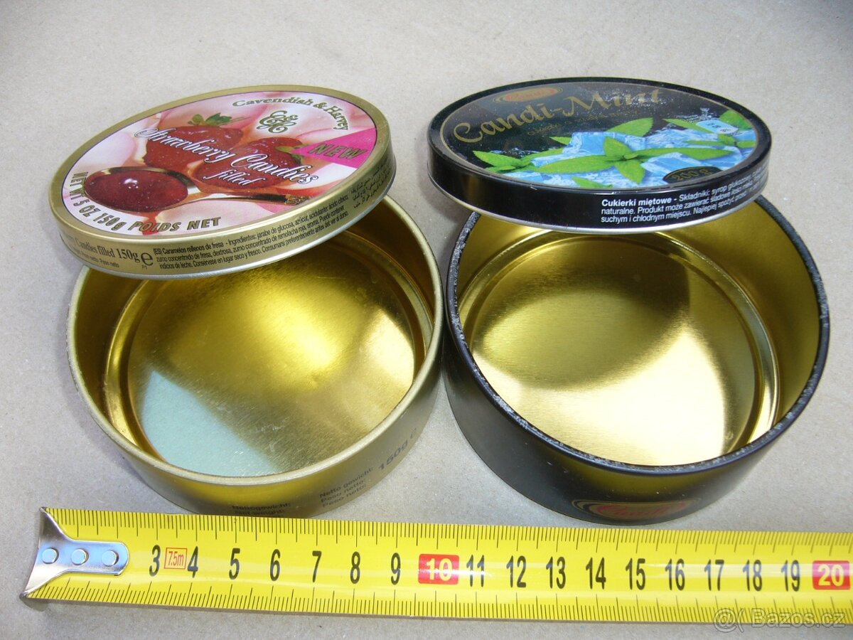 Krabičky plechové, celkem 34 ks - REZERVACE - 4