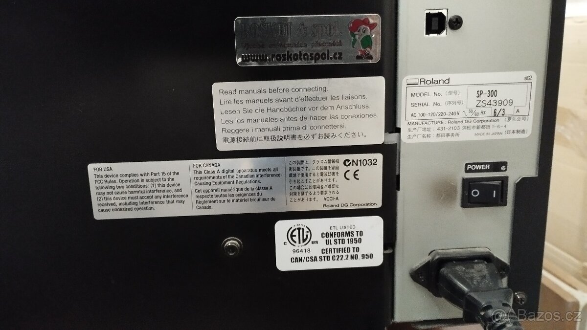 Roland SP 300 kombinovaný plotr - 2ks - 4