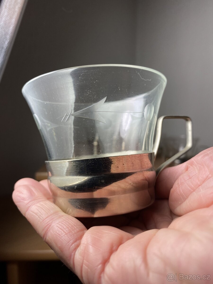 Sada vintage šálků na čaj - 4