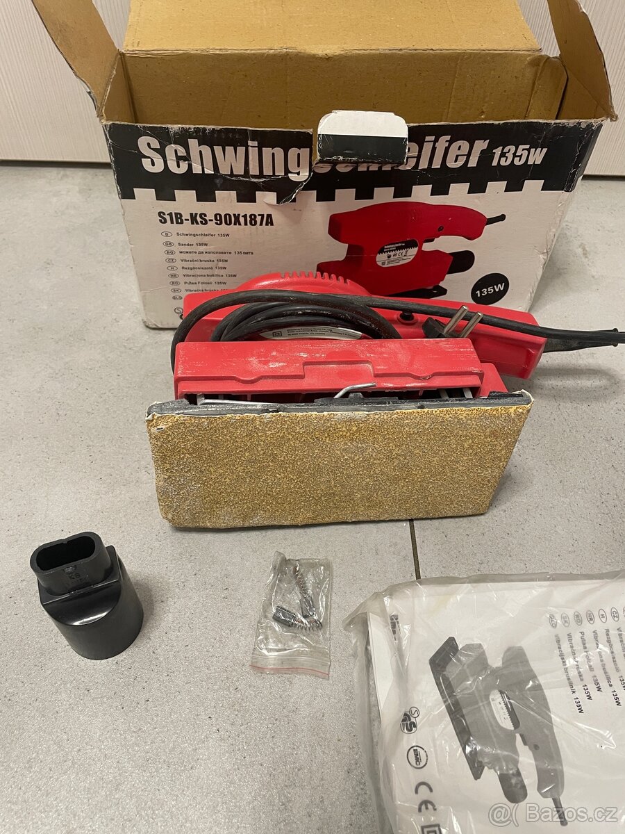 Elektrická vibrační bruska 135 W - 4