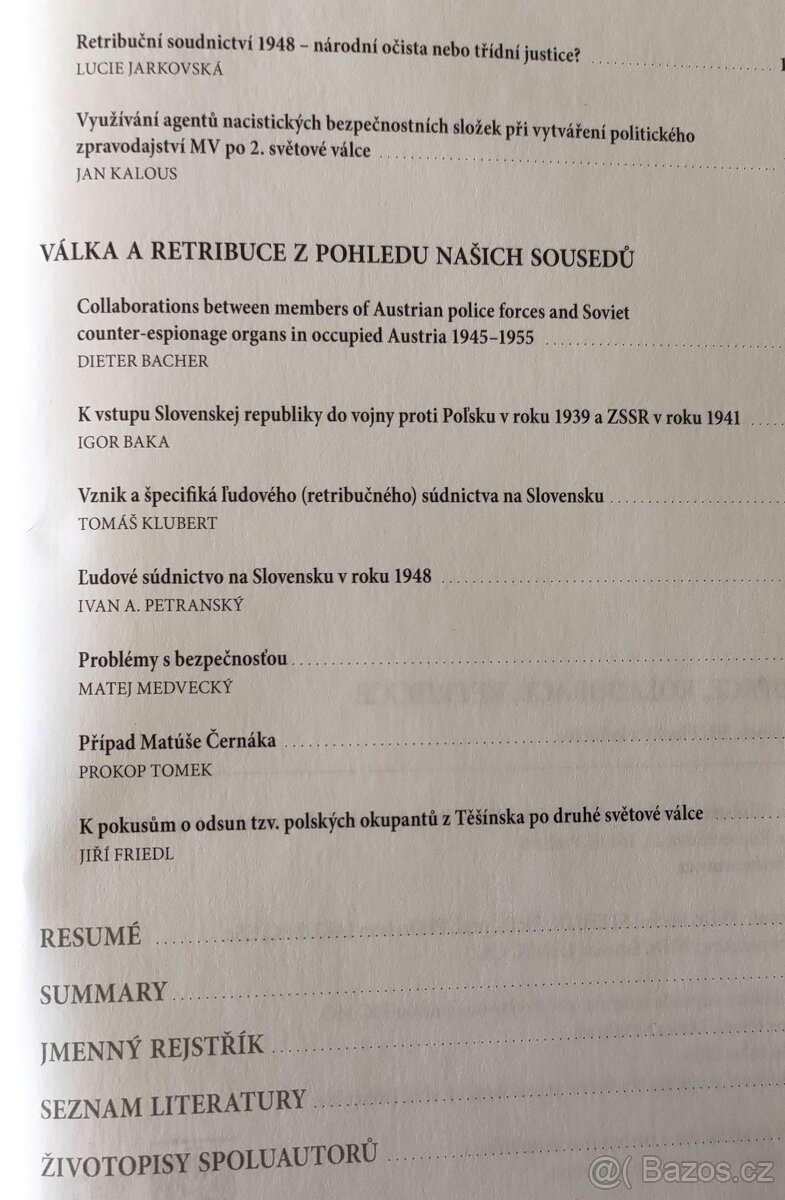 OKUPACE , KOLABORACE , RETRIBUCE / Plčoch,Plachý - 4