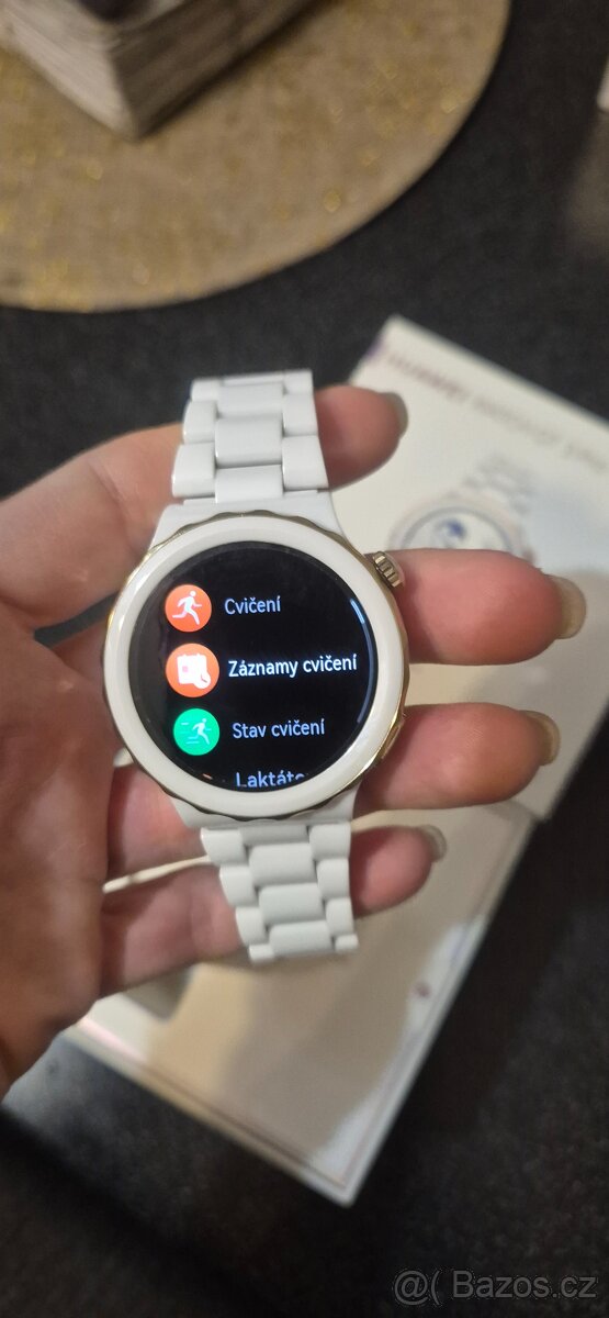 Huawei GT 3 pro, keramický bílý řemínek - 4