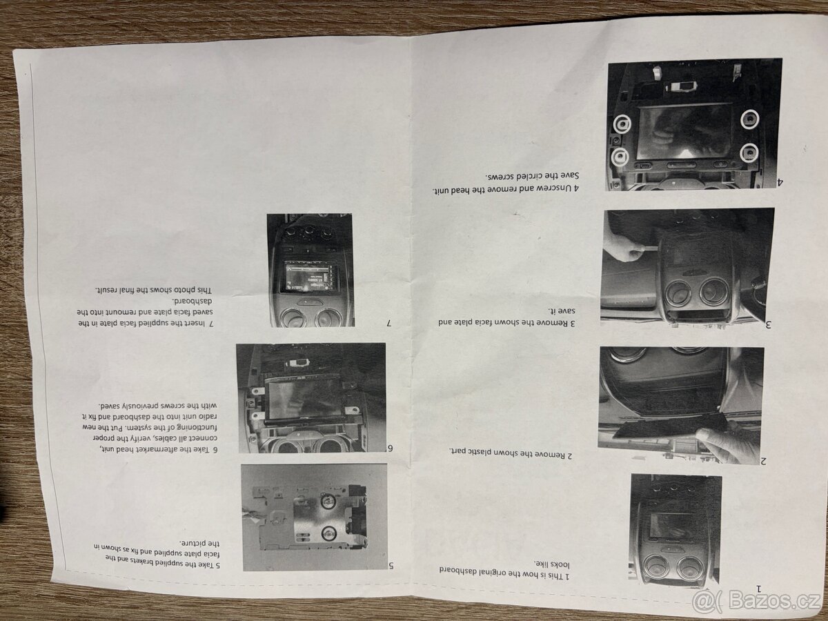 Redukční rámeček 2DIN pro Dacia /Fiat / Nissan - 4