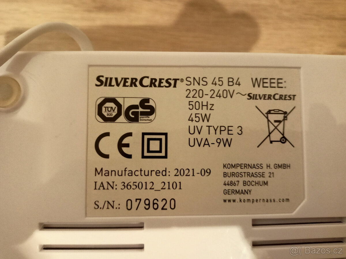 UV lampa SILVECREST - 4