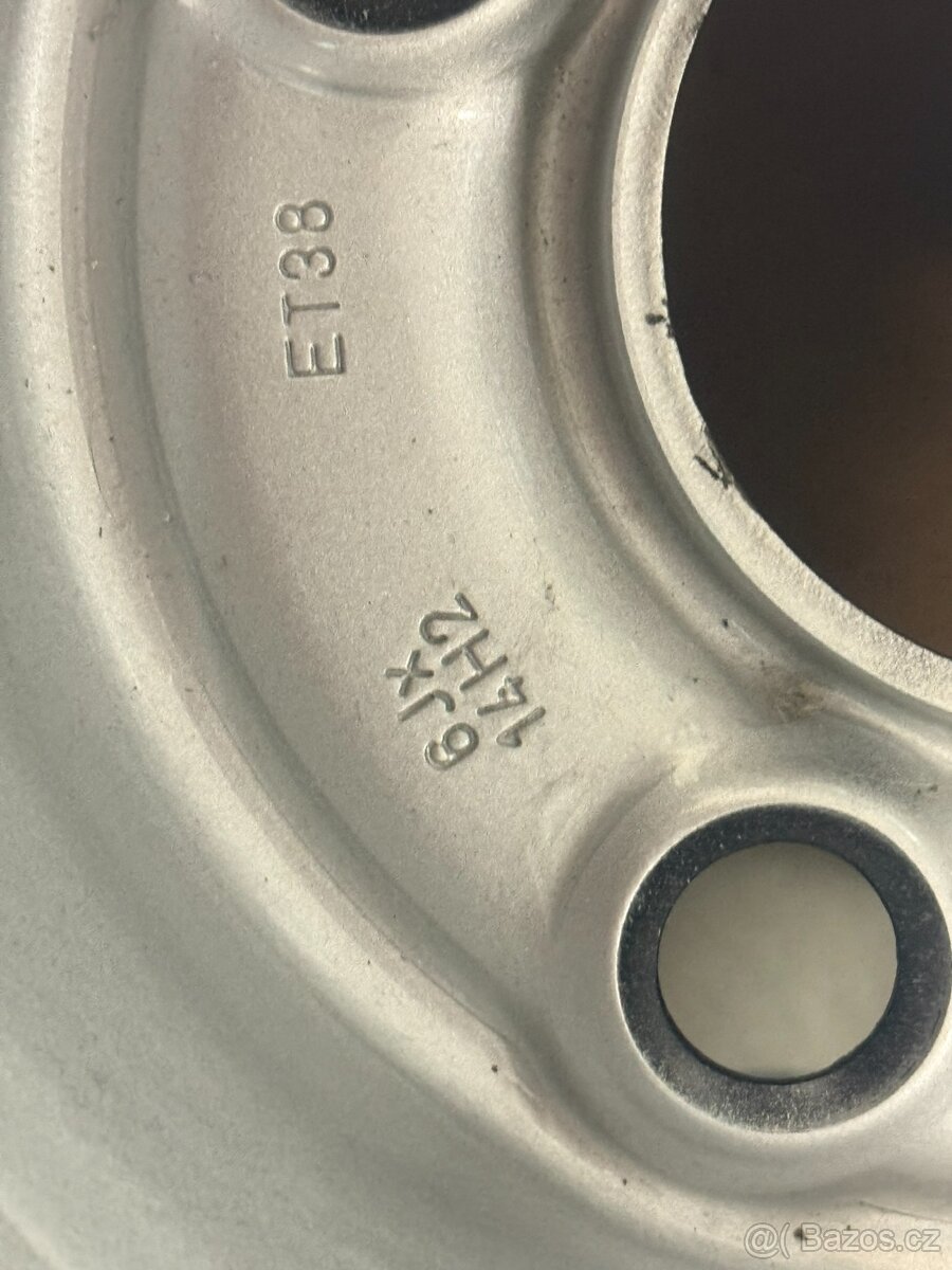 SCIROCCO ocelový disk 6,0Jx14" ET38 LK100 - 4