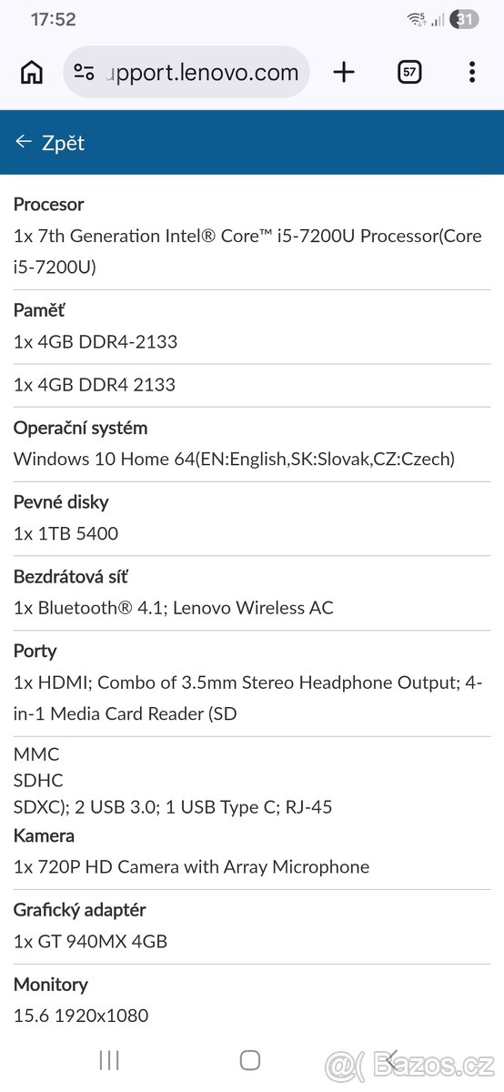 NTB - Lenovo - na díly - 4