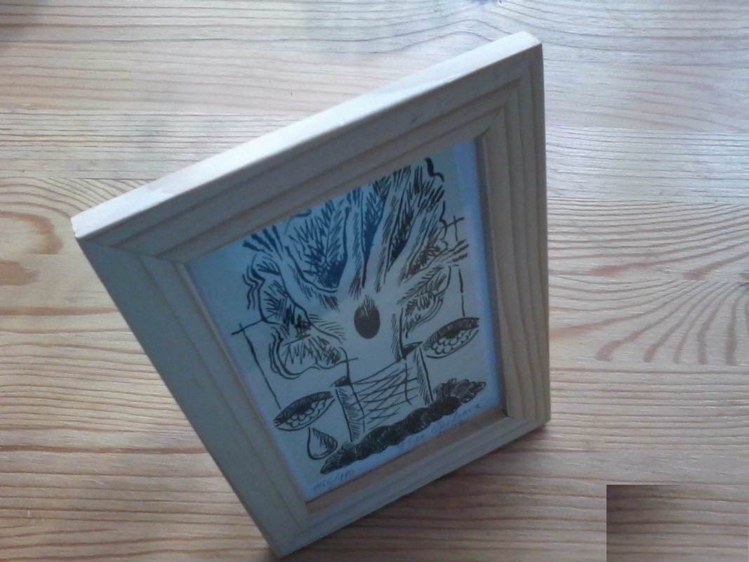 Olga Čechová - krásná grafika Strom plačících očí, originál - 4