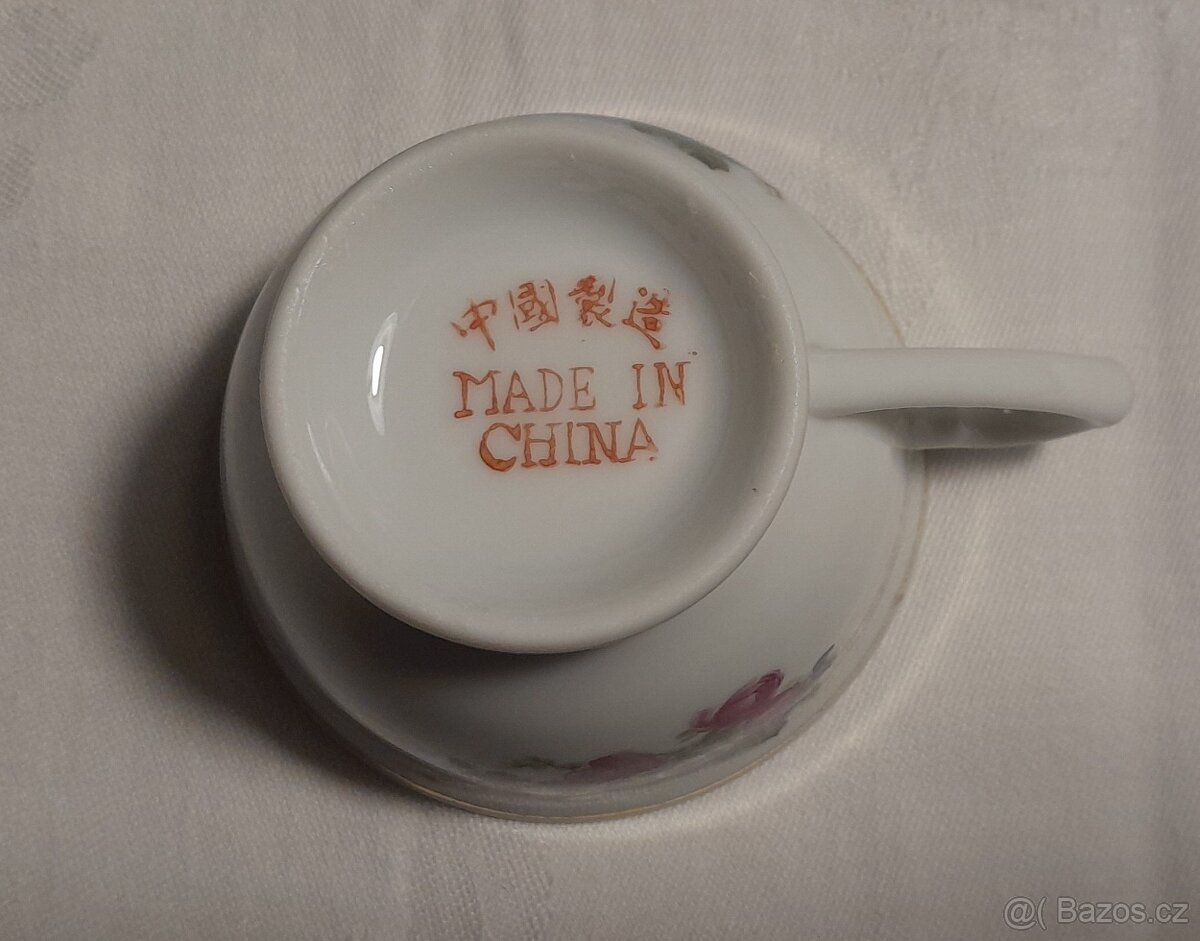 Moka kávový set - šest šálků s podšálky - 4