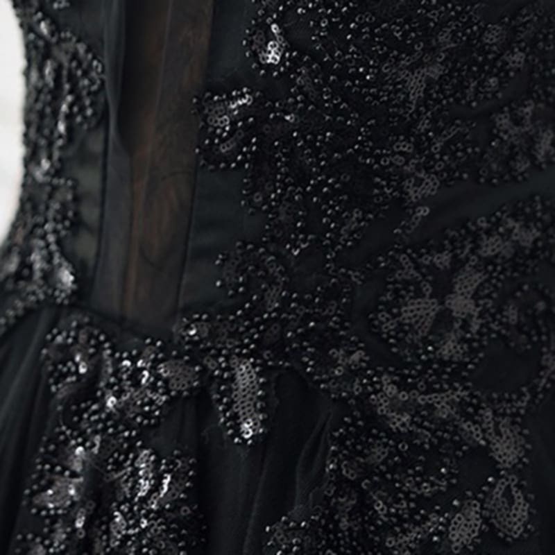 NOVÉ plesové šaty ČERNÉ - 4