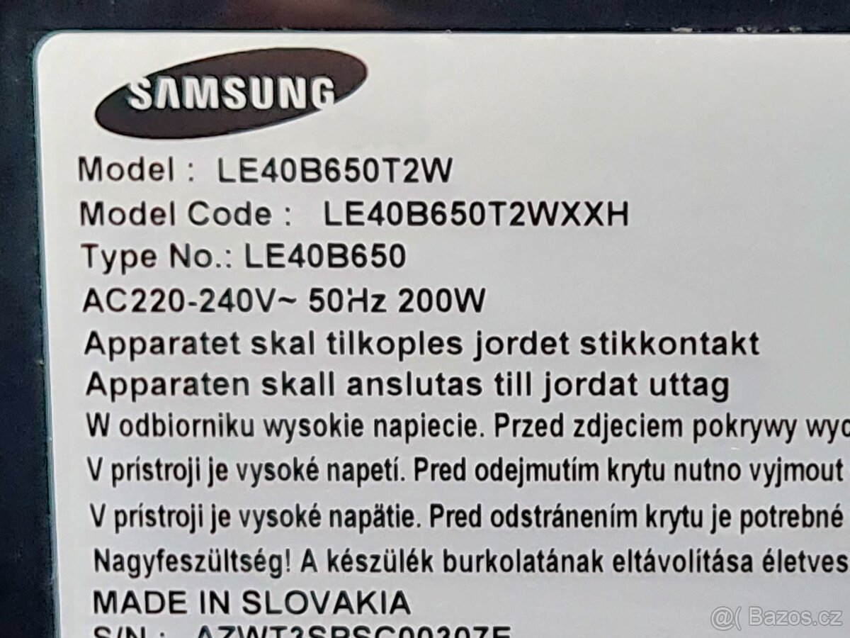 Samsung LE40B650, Full HD - 4