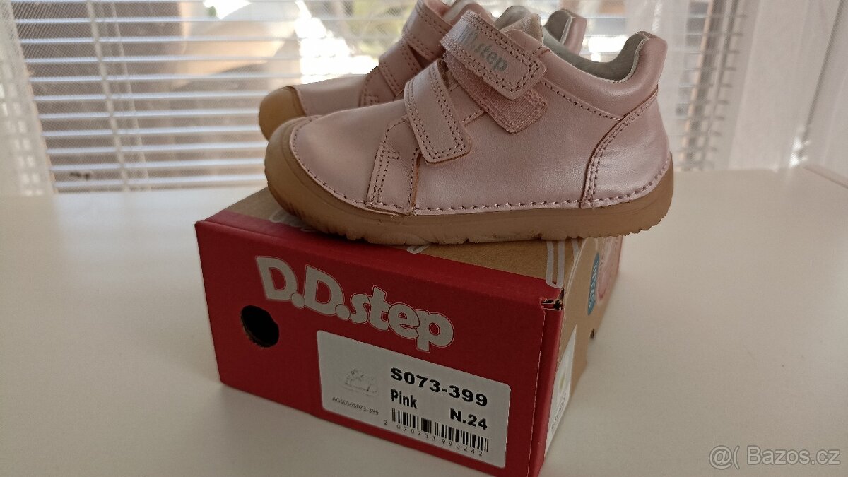 Ddstep celokožená barefoot bota - 24 - 4