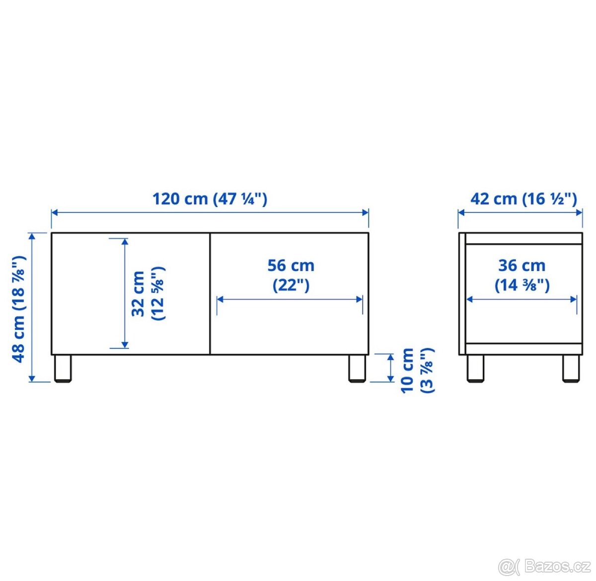 BASTÅ TV stolek - 4