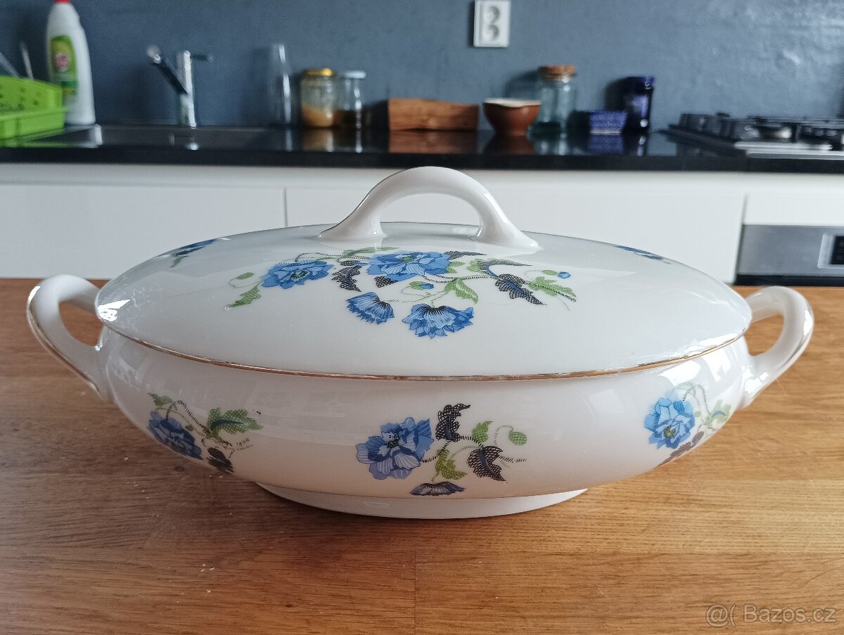 ART DECO PORCELÁNOVÁ TERINA MADESCLAIRE EMILE LIMOGES FRANCE - 4