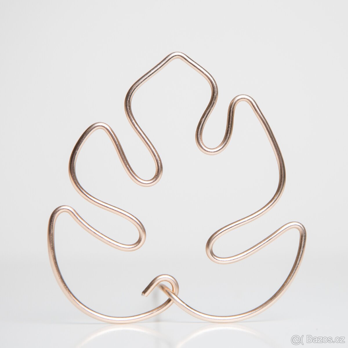 Opora pro rostliny, list monstery, bronzová - 4