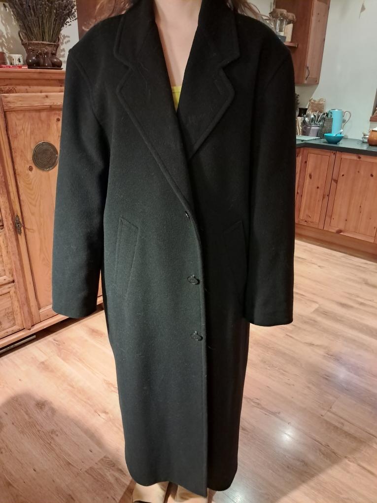 Kabát černý dlouhý pánský - 4