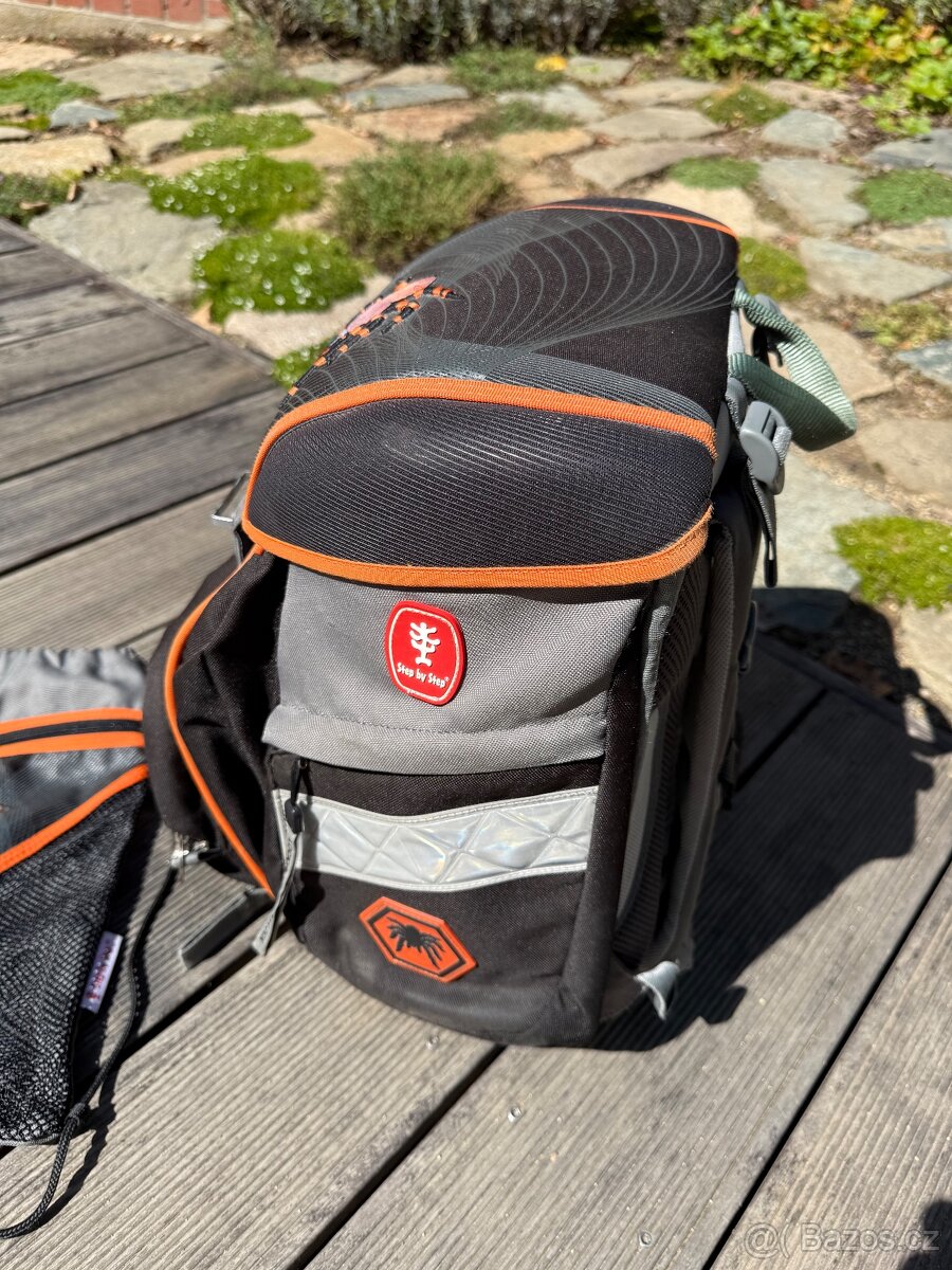 Školní taška step by step Spider s pytlem na přezůvky - 4