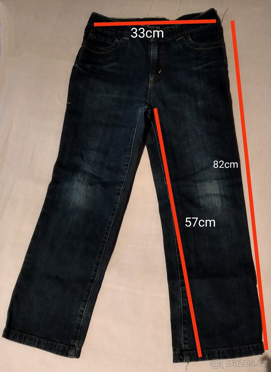 Dětské džíny vel. 140 (8-9let) - 4