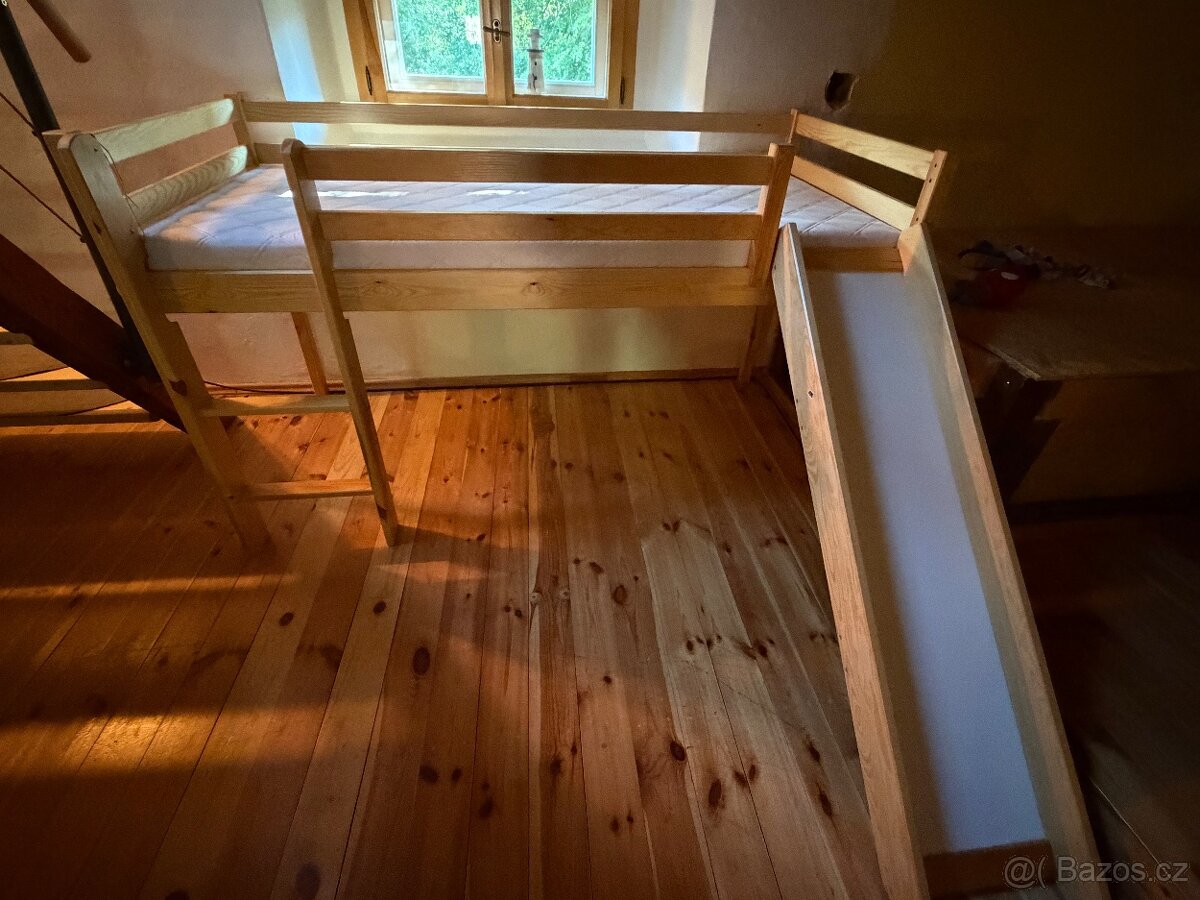 Dětská postel- palanda se skluzavkou - 4