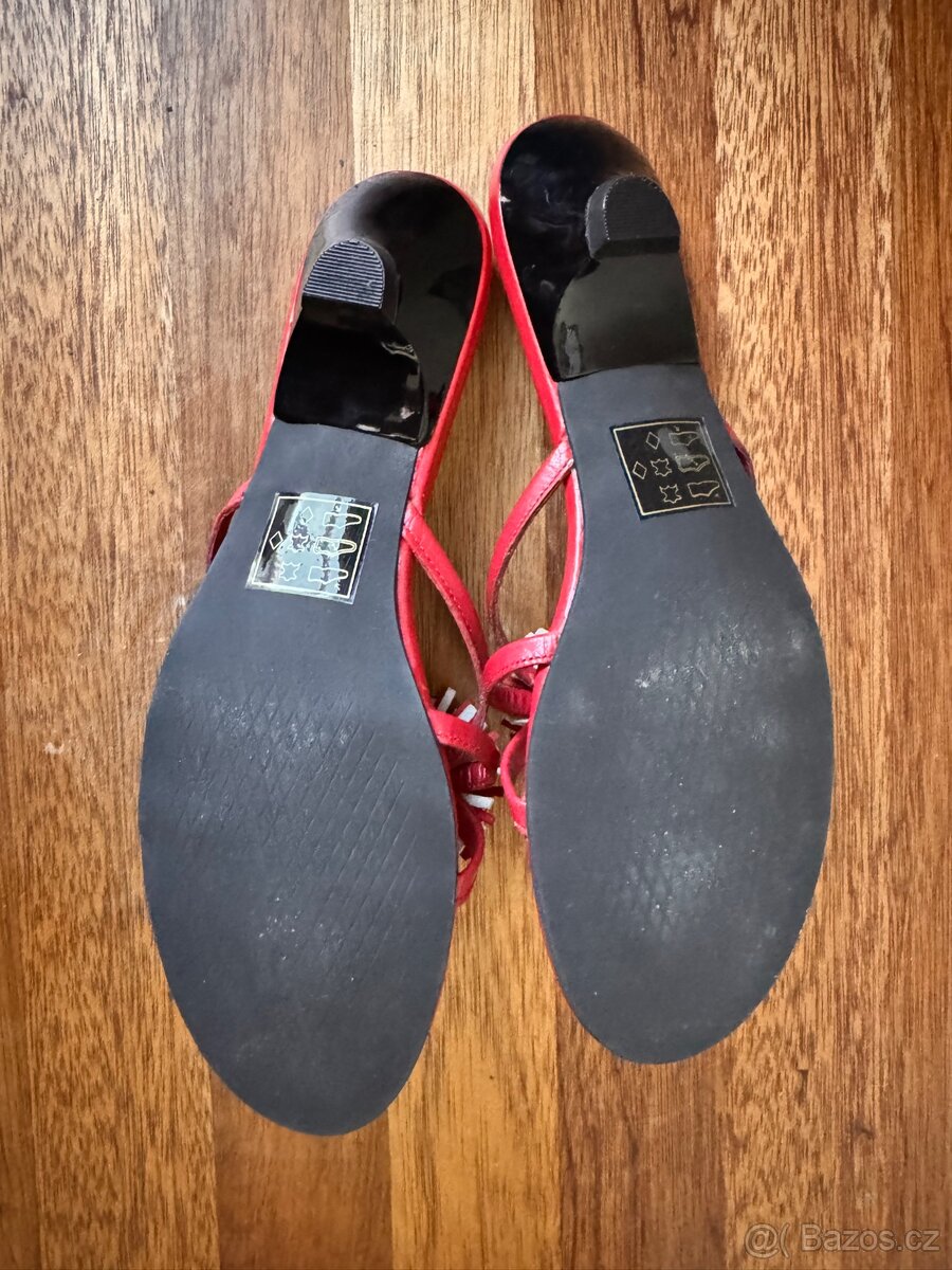 Dámské kožené letní pantofle Servas - 4