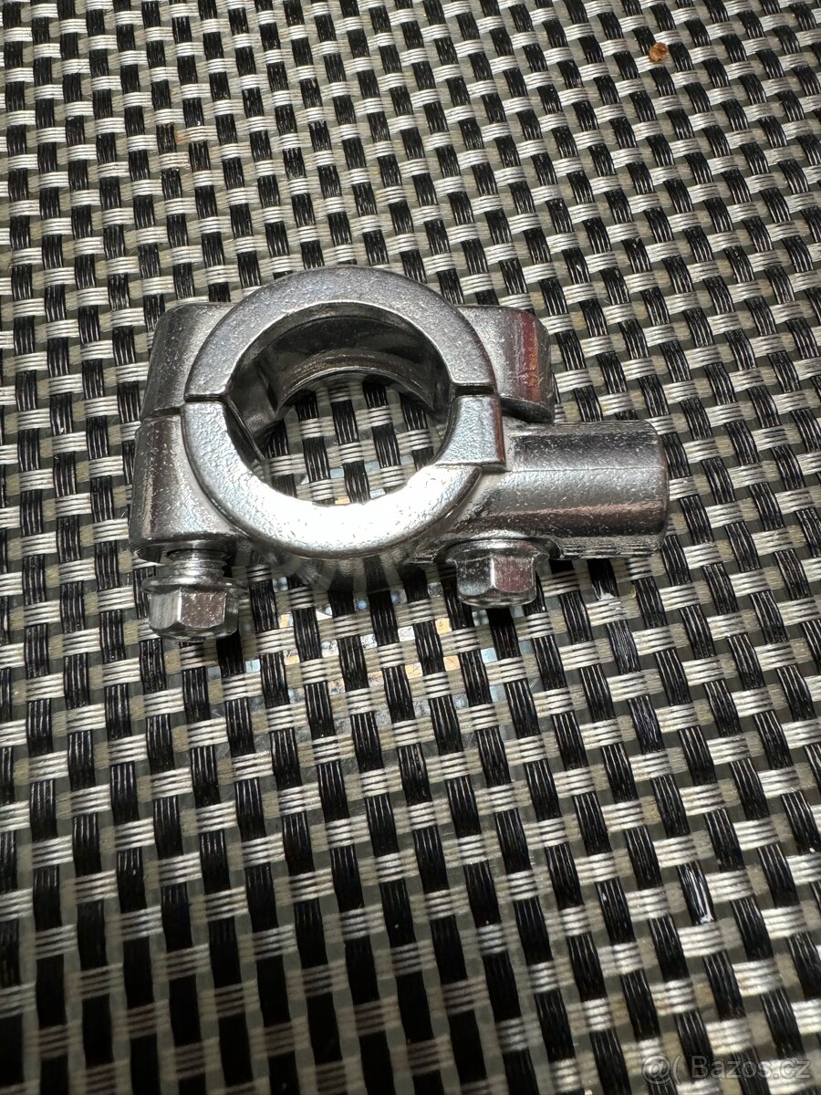 Celokovové chromované zpětná zrcátka motorka/chopper - 4