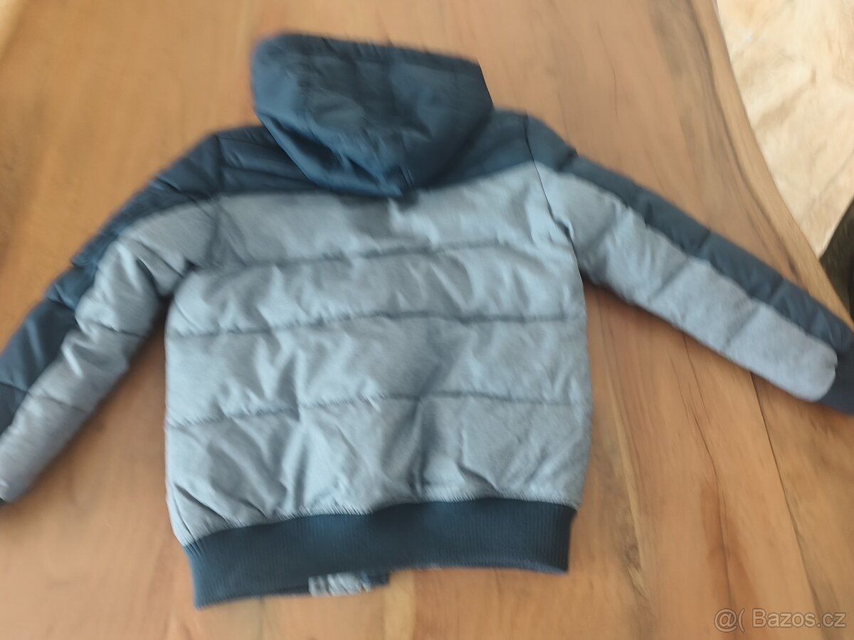 Zimní bunda vyteplená 134 8-9let nová - 4