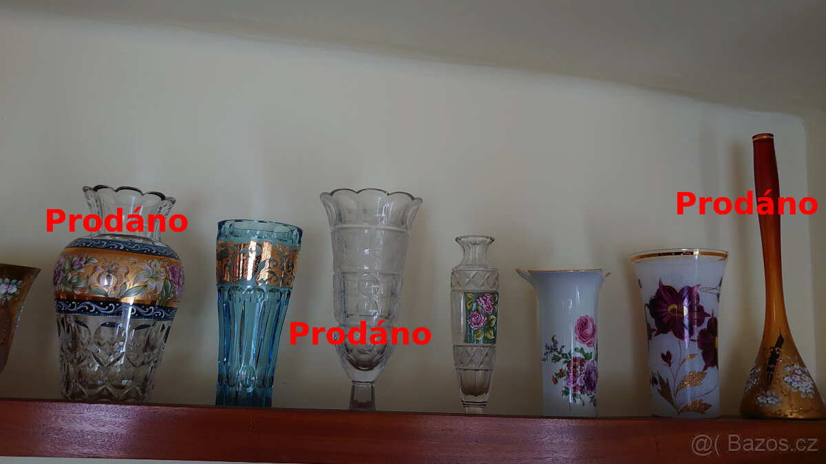 Broušené a zdobené vázy - 4