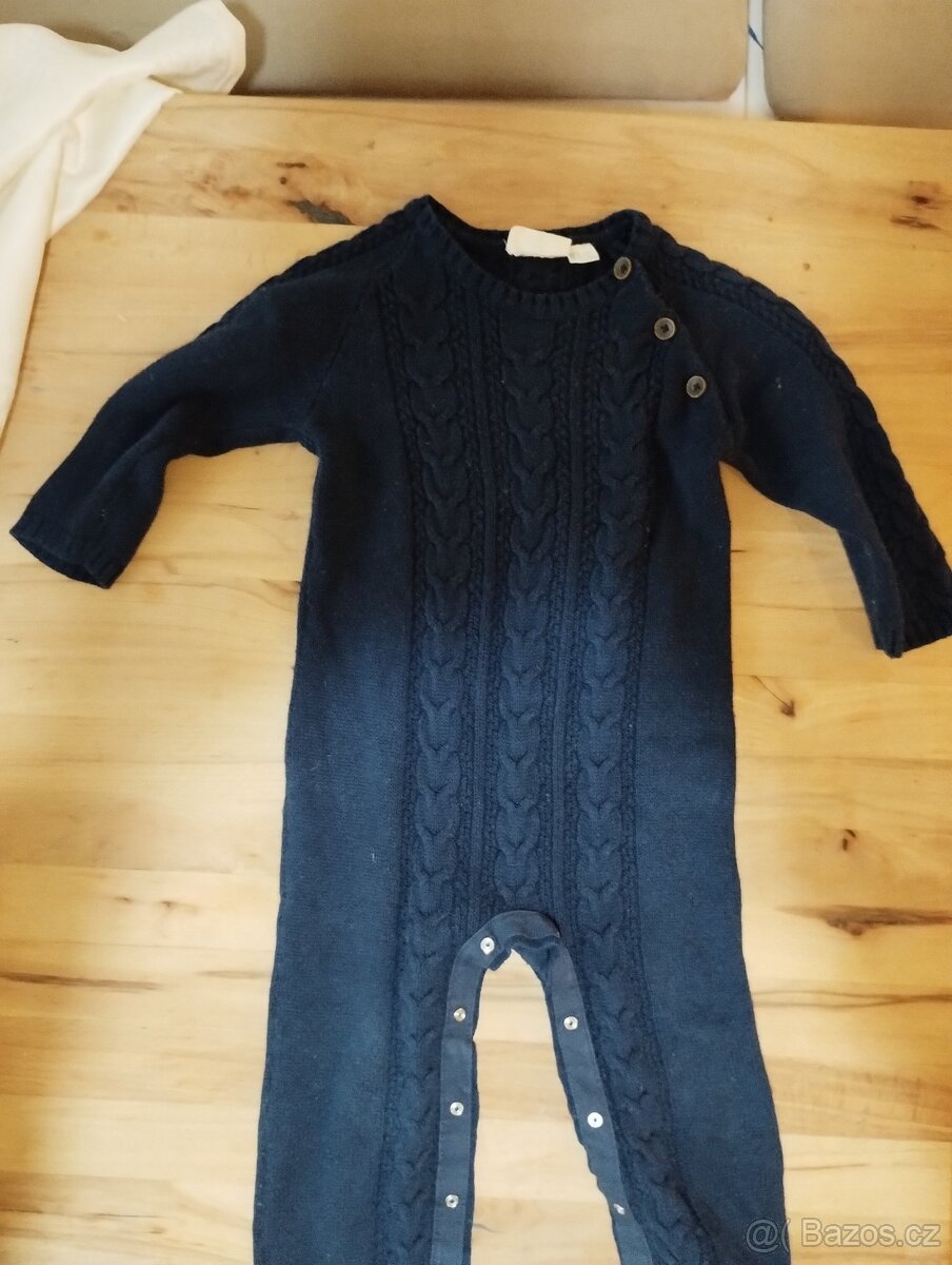 Teplý pletený overal s vlnou - 4