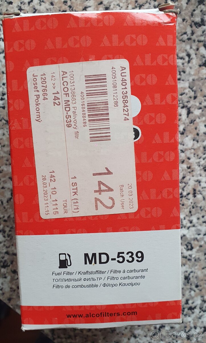 Palivový filtr MD-539 - 4