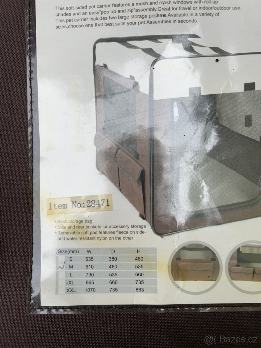 Skládací bouda pro psa s pelíškem - 4