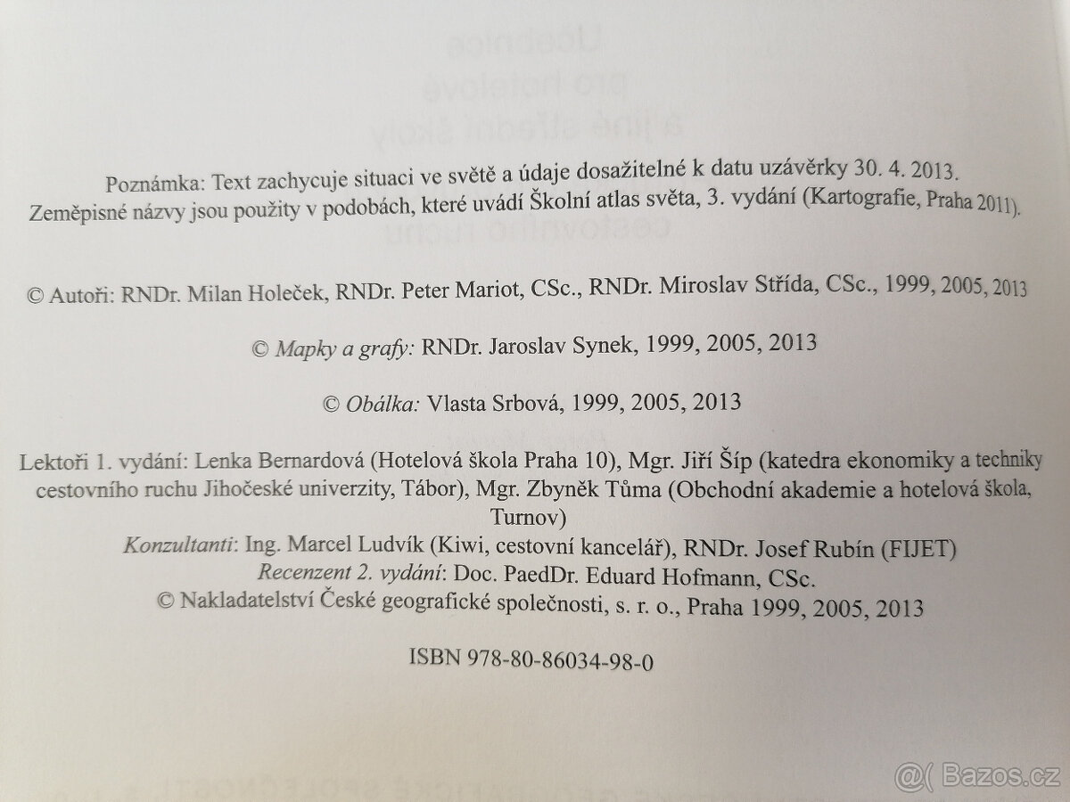 Zeměpis cestovního ruchu - 4