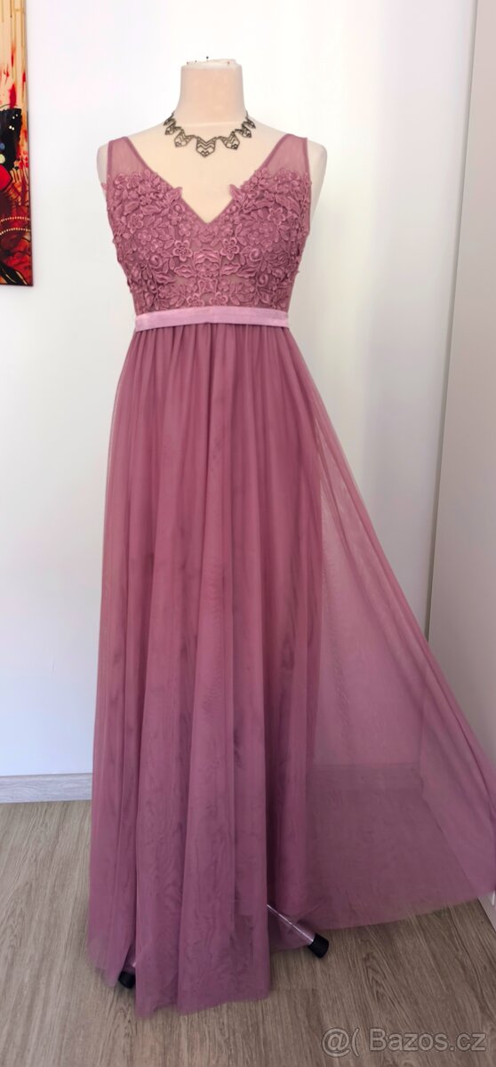 Tylové plesové šaty - 4