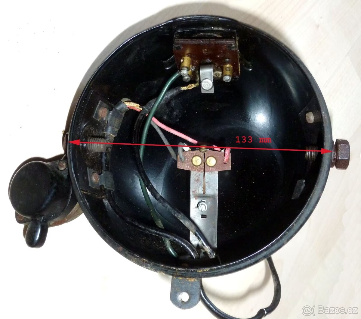 ČZ 98 třírychlostní přední světlo BOSCH kompletní zachovalé - 4