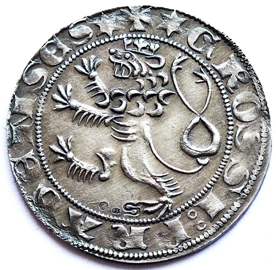Václav II., pražský groš (1300–1305), přesná novoražba, Ag - 4
