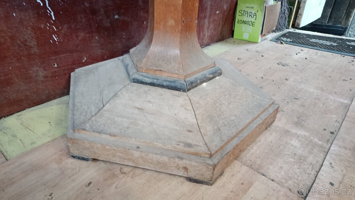 Starožitný Stůl na Jedné Noze – Vhodný k Renovaci - 4