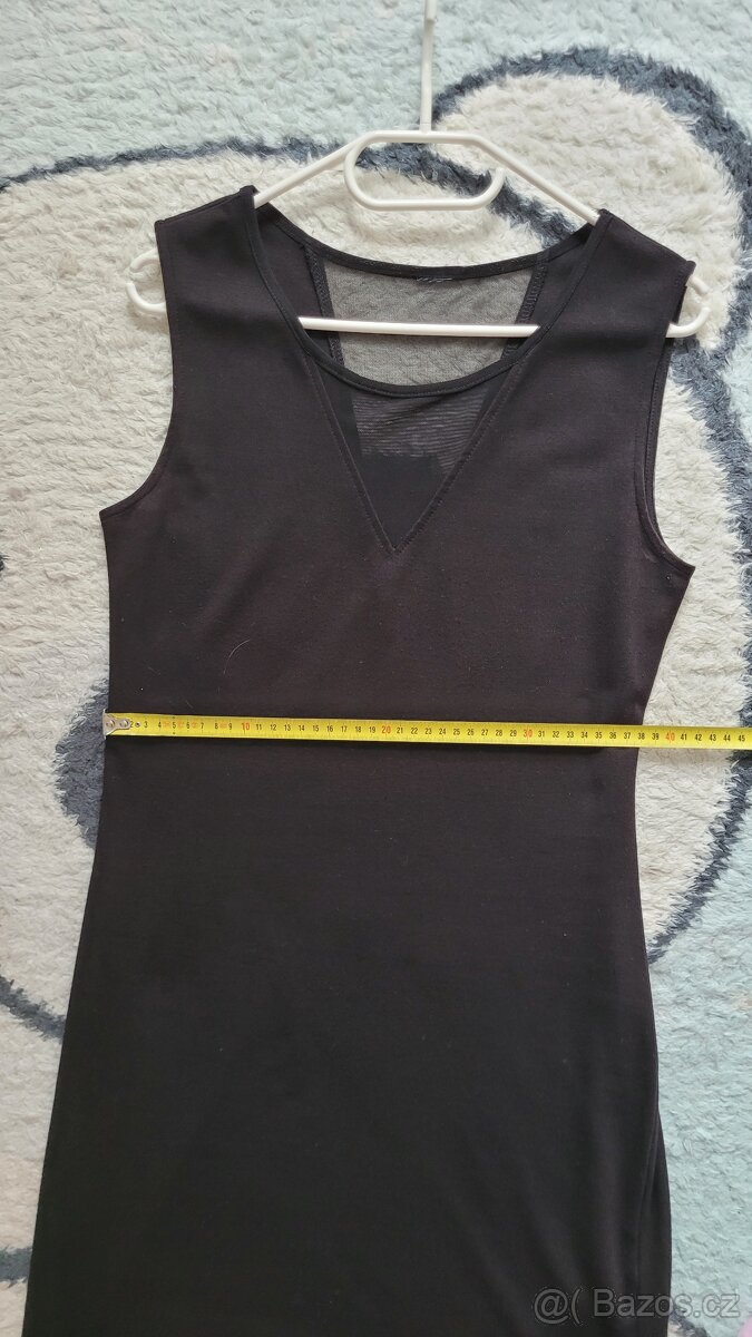 Černé krátké šaty, vel. L - 4