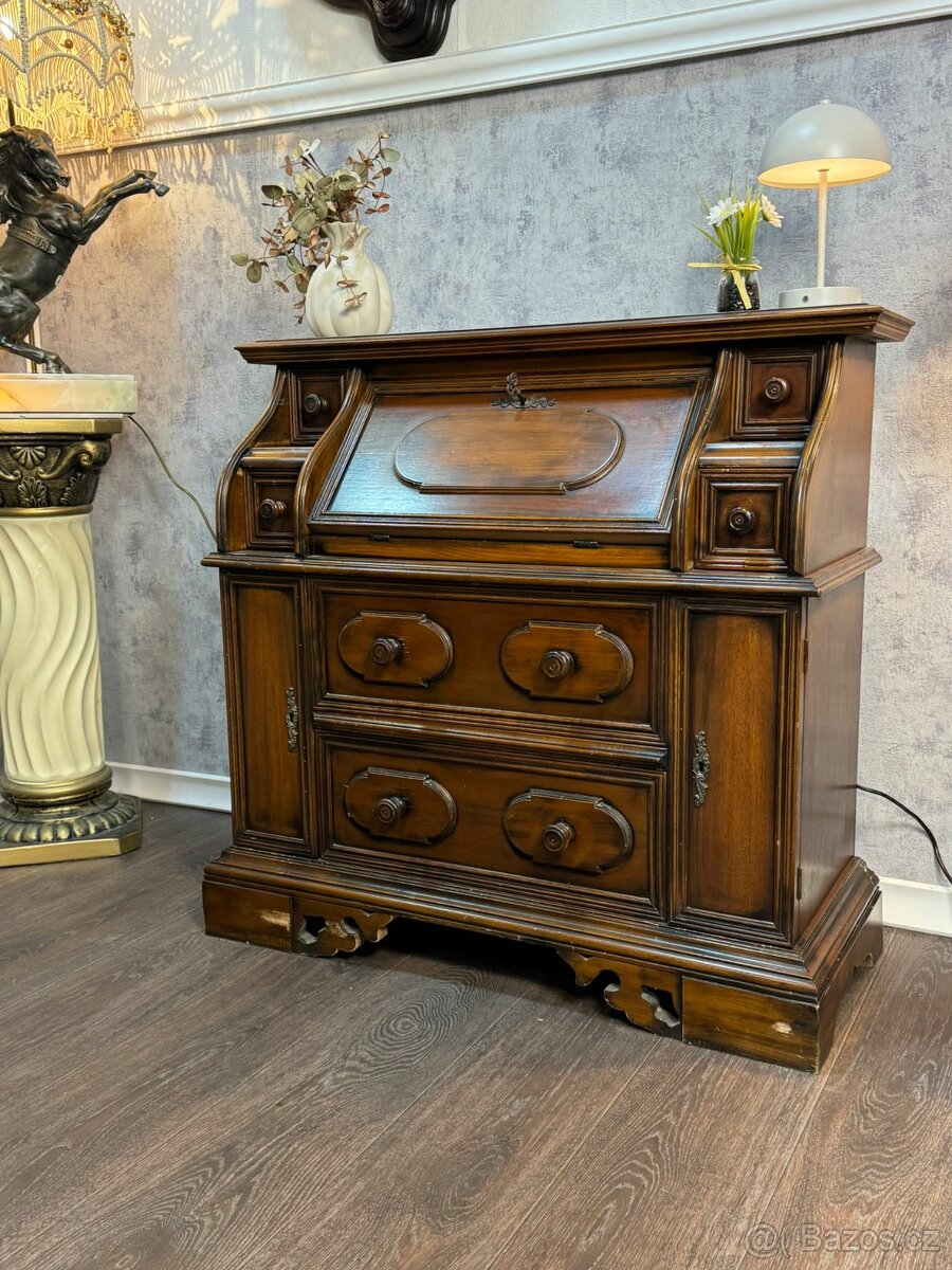 Starožitná psací komoda (141044) - 4