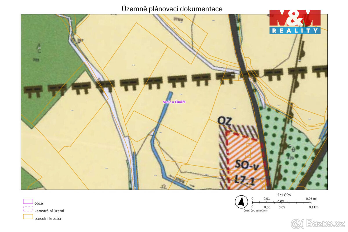 Prodej pole, 15730 m², Číměř - 4