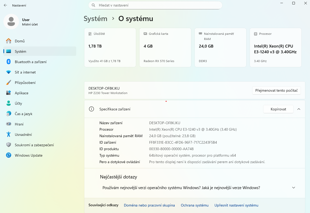 Levný herní PC – RX 570, 24GB RAM - 4