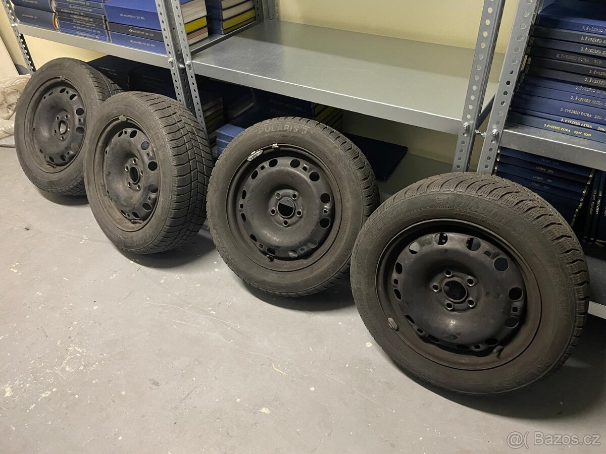 Plechové disky 15" včetně zimních pneu - 4