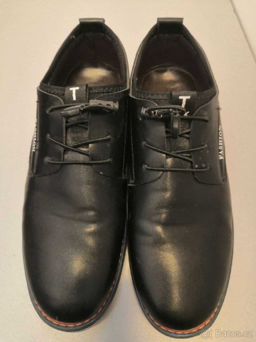 Pánské kožené polobotky - 4