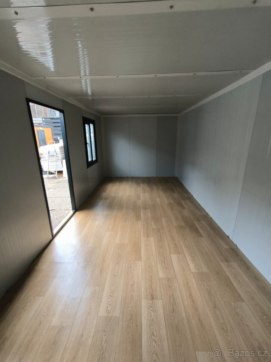 stavební buňka 6 x 2,4 v dřevodekoru - 4