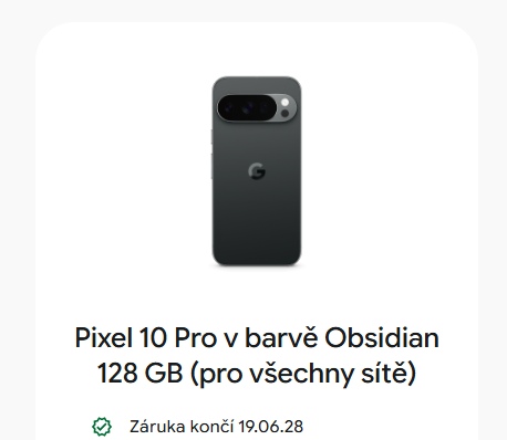 Google Pixel 10 Pro (128, Obsidian) - nerozbalený - 4
